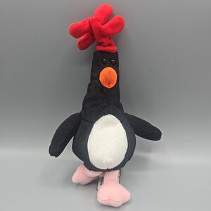 Gund Vintage 1989 Wallace & Gromit Feathers McGraw Penguin Plush 7”